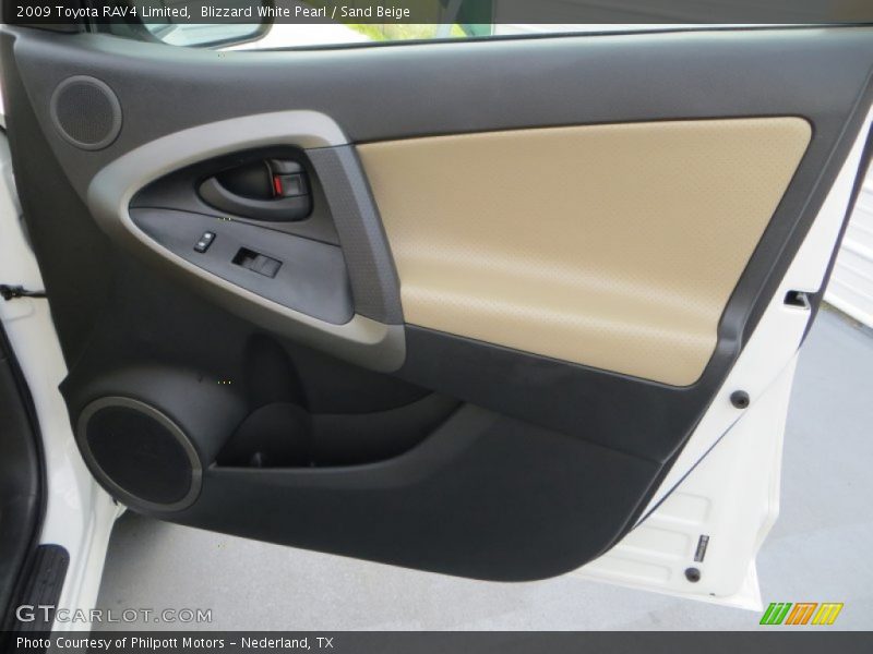 Blizzard White Pearl / Sand Beige 2009 Toyota RAV4 Limited