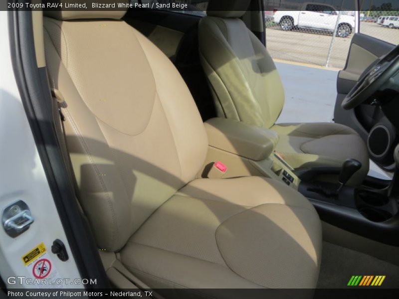 Blizzard White Pearl / Sand Beige 2009 Toyota RAV4 Limited