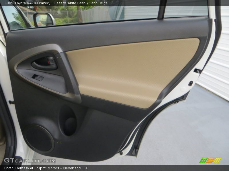 Blizzard White Pearl / Sand Beige 2009 Toyota RAV4 Limited