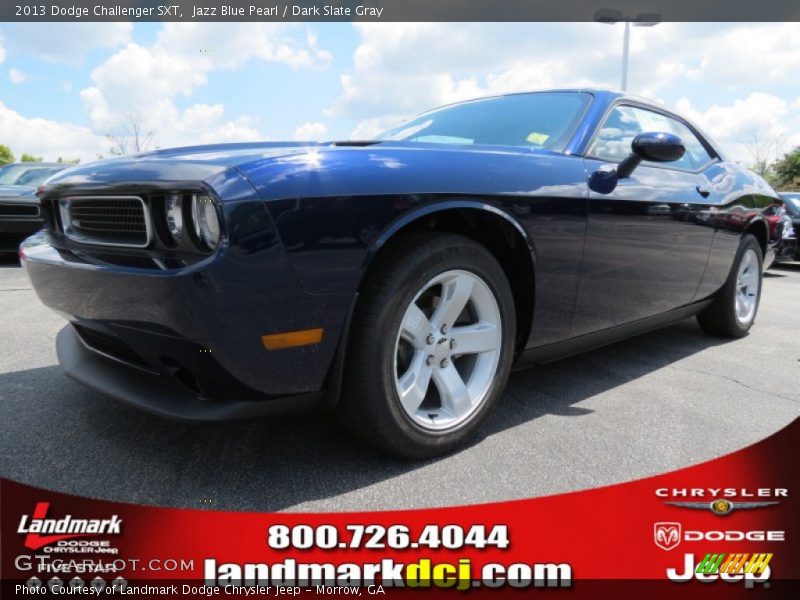Jazz Blue Pearl / Dark Slate Gray 2013 Dodge Challenger SXT