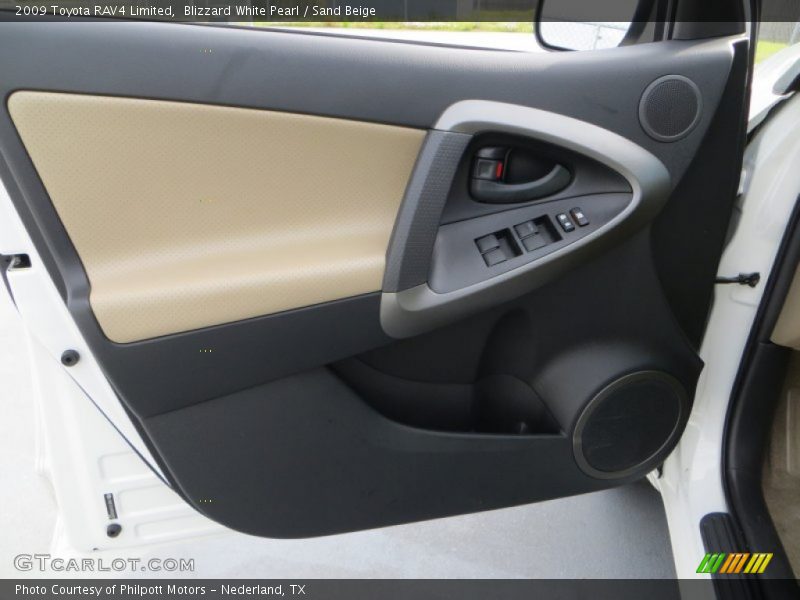 Blizzard White Pearl / Sand Beige 2009 Toyota RAV4 Limited