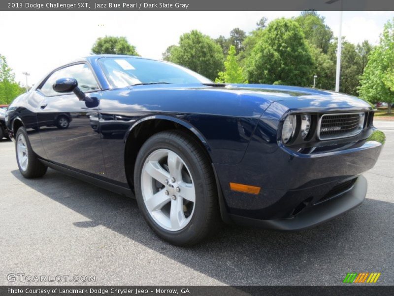 Jazz Blue Pearl / Dark Slate Gray 2013 Dodge Challenger SXT