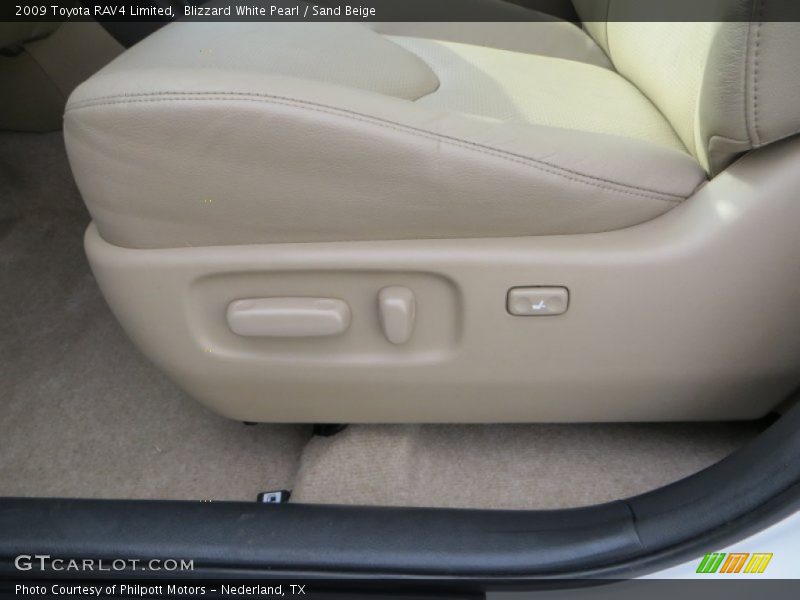 Blizzard White Pearl / Sand Beige 2009 Toyota RAV4 Limited