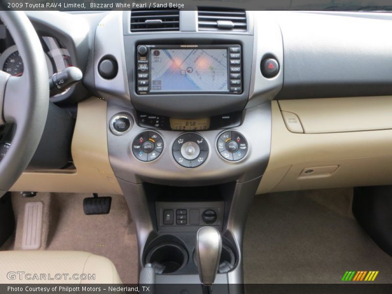Blizzard White Pearl / Sand Beige 2009 Toyota RAV4 Limited