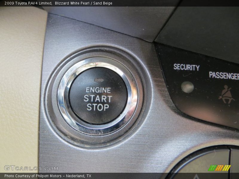 Blizzard White Pearl / Sand Beige 2009 Toyota RAV4 Limited