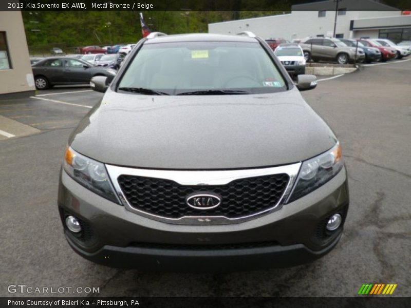 Metal Bronze / Beige 2013 Kia Sorento EX AWD