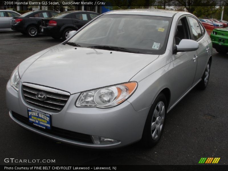 QuickSilver Metallic / Gray 2008 Hyundai Elantra GLS Sedan
