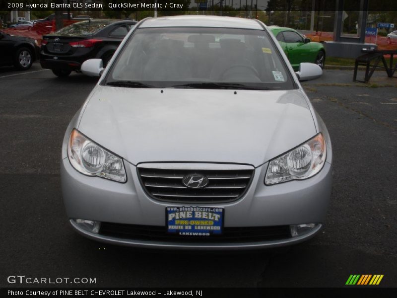 QuickSilver Metallic / Gray 2008 Hyundai Elantra GLS Sedan