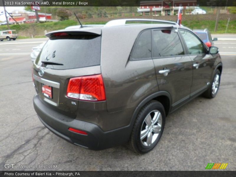 Metal Bronze / Beige 2013 Kia Sorento EX AWD