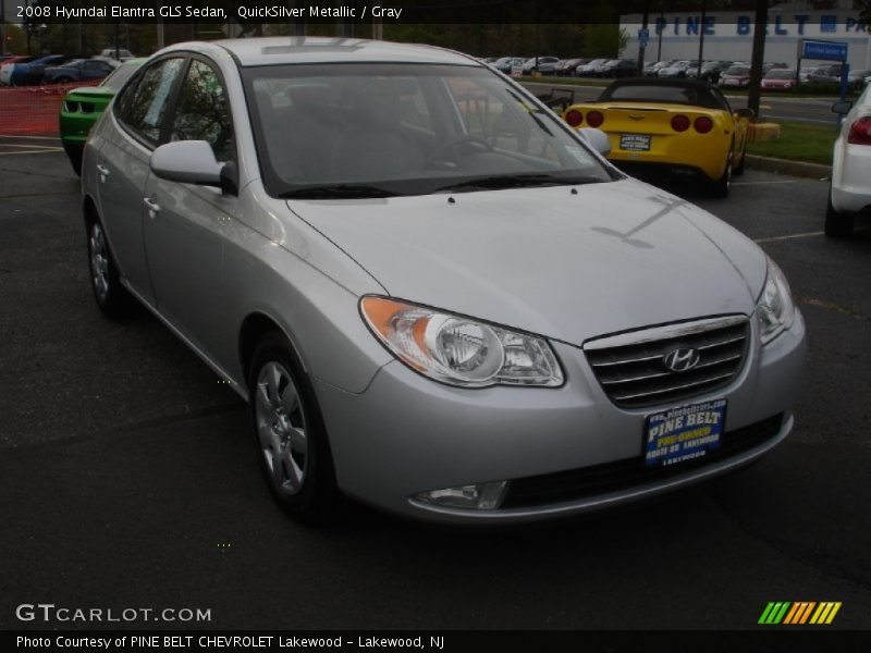 QuickSilver Metallic / Gray 2008 Hyundai Elantra GLS Sedan