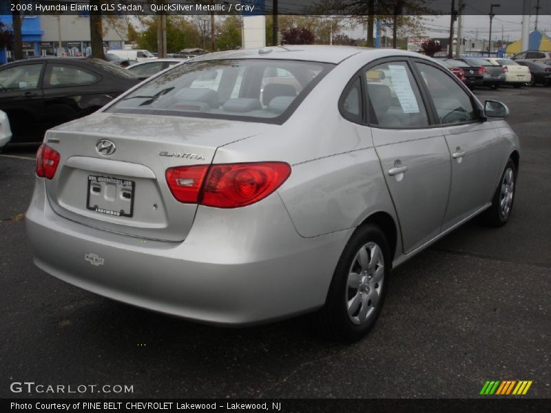 QuickSilver Metallic / Gray 2008 Hyundai Elantra GLS Sedan