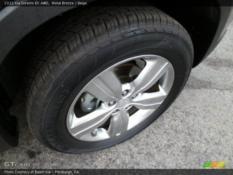 Metal Bronze / Beige 2013 Kia Sorento EX AWD