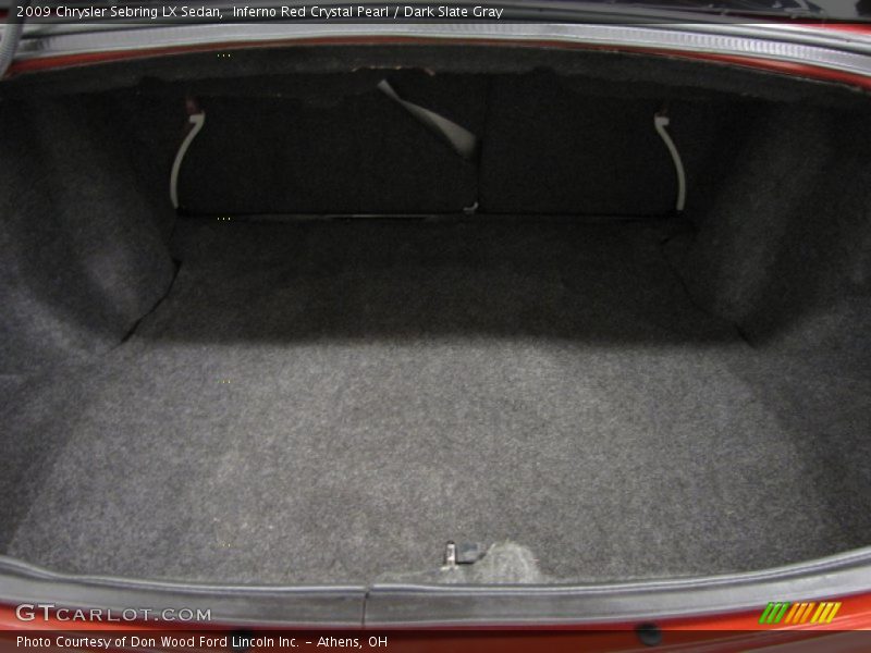Inferno Red Crystal Pearl / Dark Slate Gray 2009 Chrysler Sebring LX Sedan