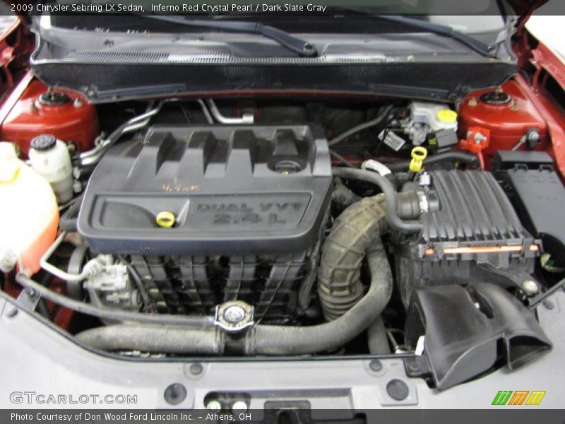 Inferno Red Crystal Pearl / Dark Slate Gray 2009 Chrysler Sebring LX Sedan