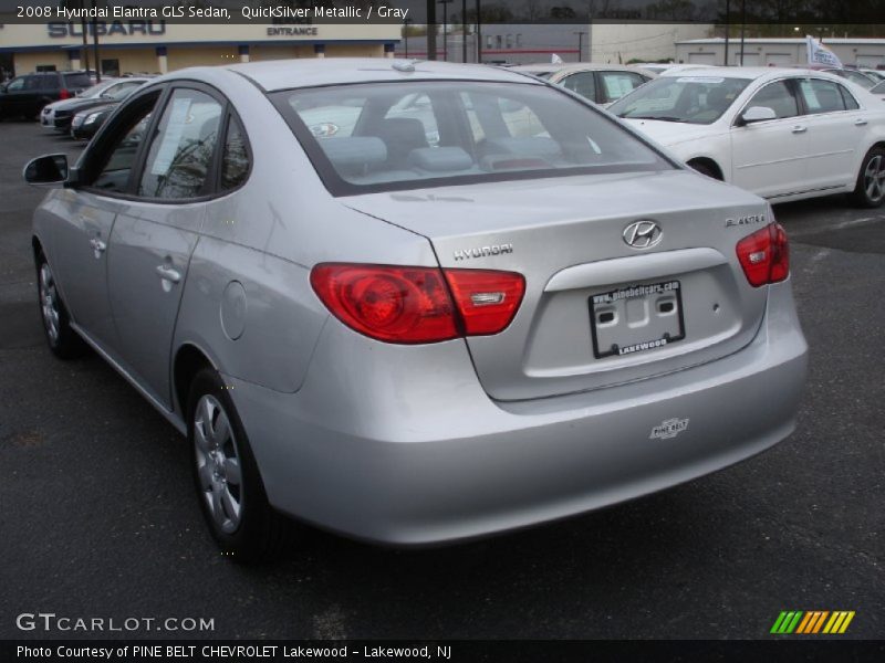 QuickSilver Metallic / Gray 2008 Hyundai Elantra GLS Sedan