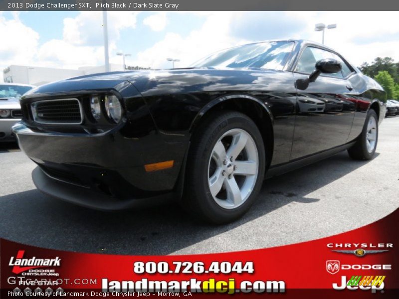 Pitch Black / Dark Slate Gray 2013 Dodge Challenger SXT