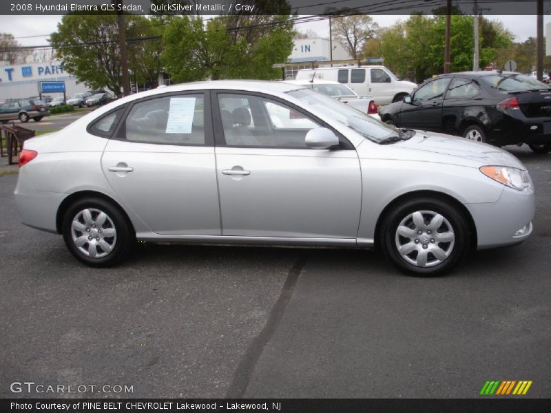 QuickSilver Metallic / Gray 2008 Hyundai Elantra GLS Sedan
