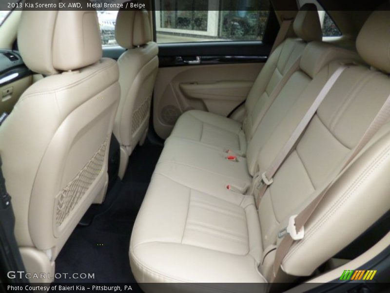 Rear Seat of 2013 Sorento EX AWD