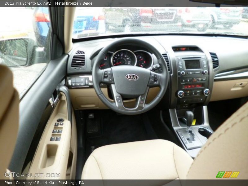 Metal Bronze / Beige 2013 Kia Sorento EX AWD
