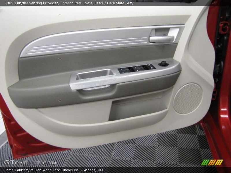 Inferno Red Crystal Pearl / Dark Slate Gray 2009 Chrysler Sebring LX Sedan