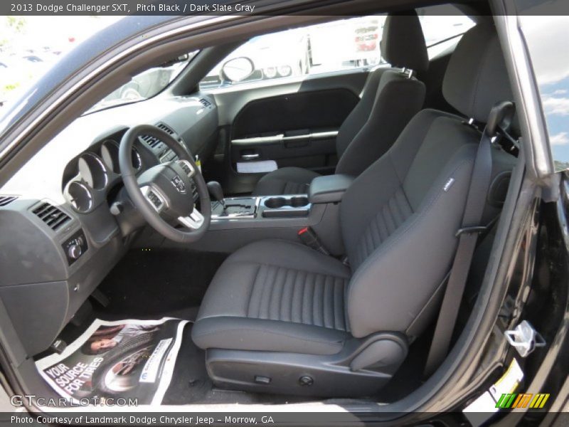Pitch Black / Dark Slate Gray 2013 Dodge Challenger SXT