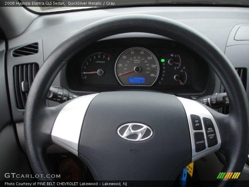 QuickSilver Metallic / Gray 2008 Hyundai Elantra GLS Sedan