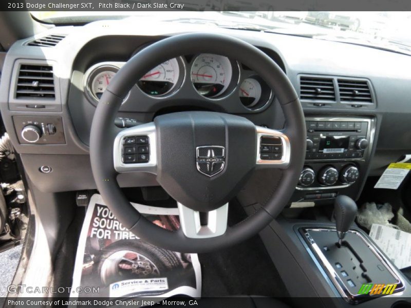 Pitch Black / Dark Slate Gray 2013 Dodge Challenger SXT