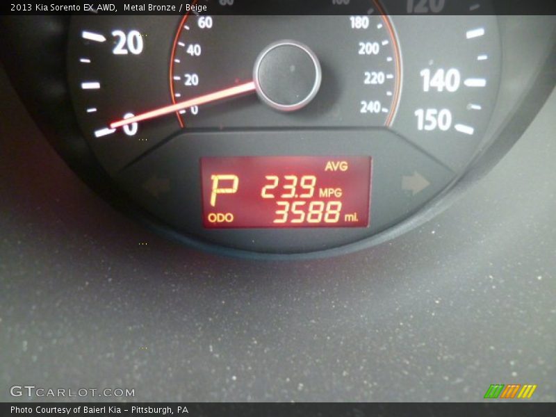 Metal Bronze / Beige 2013 Kia Sorento EX AWD