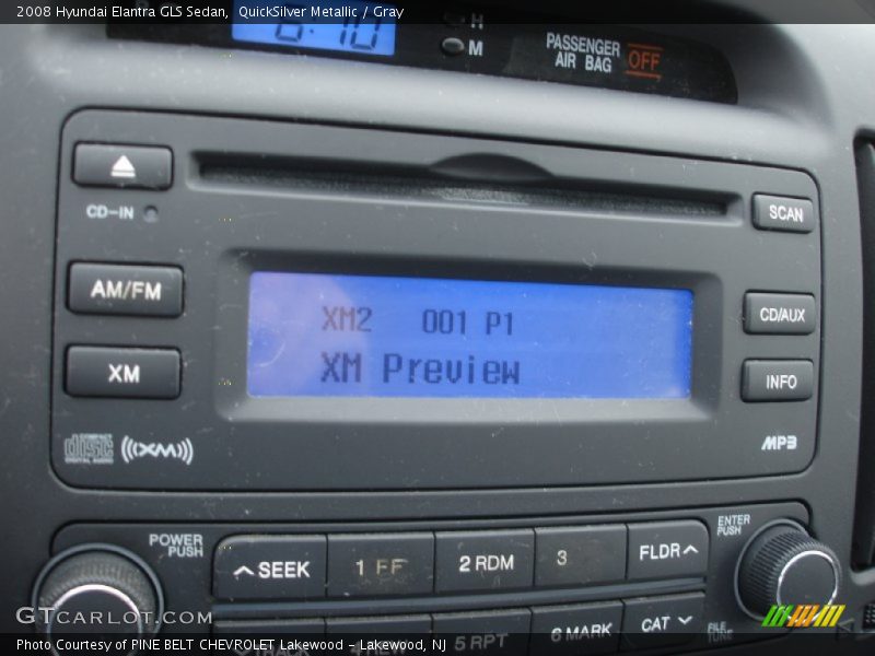 QuickSilver Metallic / Gray 2008 Hyundai Elantra GLS Sedan