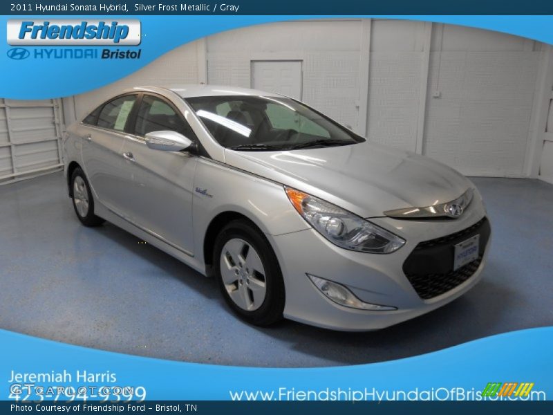 Silver Frost Metallic / Gray 2011 Hyundai Sonata Hybrid
