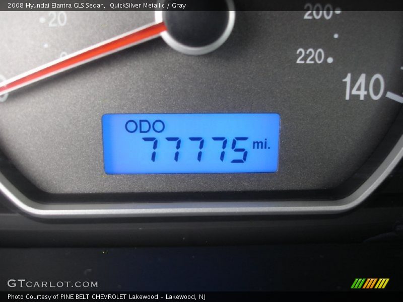 QuickSilver Metallic / Gray 2008 Hyundai Elantra GLS Sedan