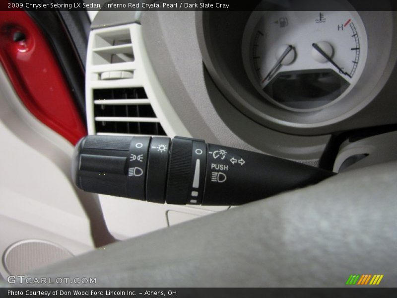 Inferno Red Crystal Pearl / Dark Slate Gray 2009 Chrysler Sebring LX Sedan