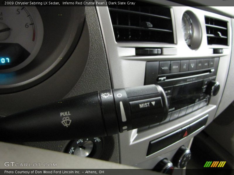 Inferno Red Crystal Pearl / Dark Slate Gray 2009 Chrysler Sebring LX Sedan