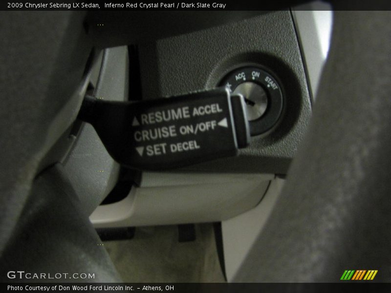 Inferno Red Crystal Pearl / Dark Slate Gray 2009 Chrysler Sebring LX Sedan