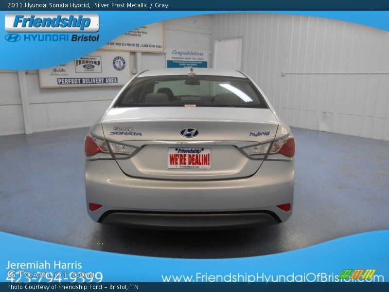 Silver Frost Metallic / Gray 2011 Hyundai Sonata Hybrid