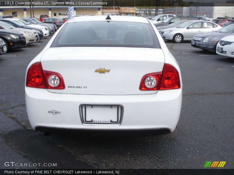 Summit White / Cocoa/Cashmere 2012 Chevrolet Malibu LT