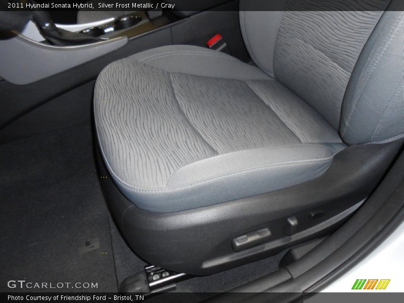 Silver Frost Metallic / Gray 2011 Hyundai Sonata Hybrid