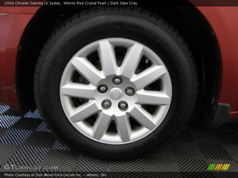 Inferno Red Crystal Pearl / Dark Slate Gray 2009 Chrysler Sebring LX Sedan