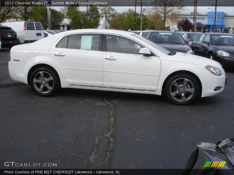 Summit White / Cocoa/Cashmere 2012 Chevrolet Malibu LT