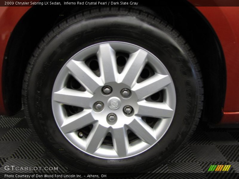 Inferno Red Crystal Pearl / Dark Slate Gray 2009 Chrysler Sebring LX Sedan