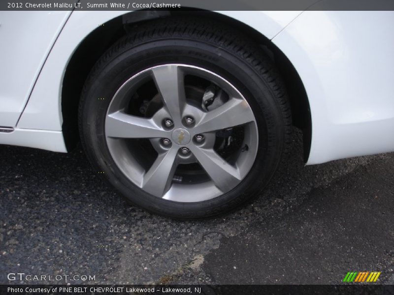 Summit White / Cocoa/Cashmere 2012 Chevrolet Malibu LT