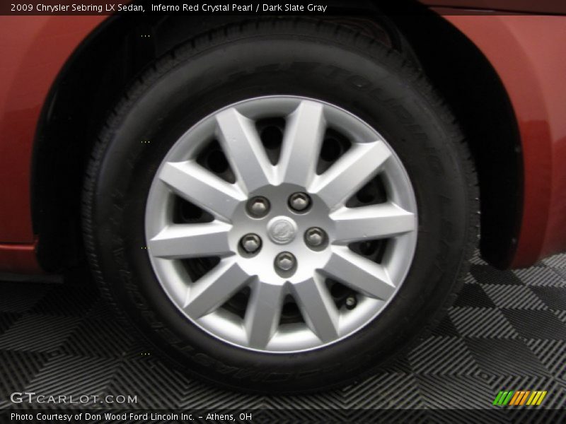 Inferno Red Crystal Pearl / Dark Slate Gray 2009 Chrysler Sebring LX Sedan