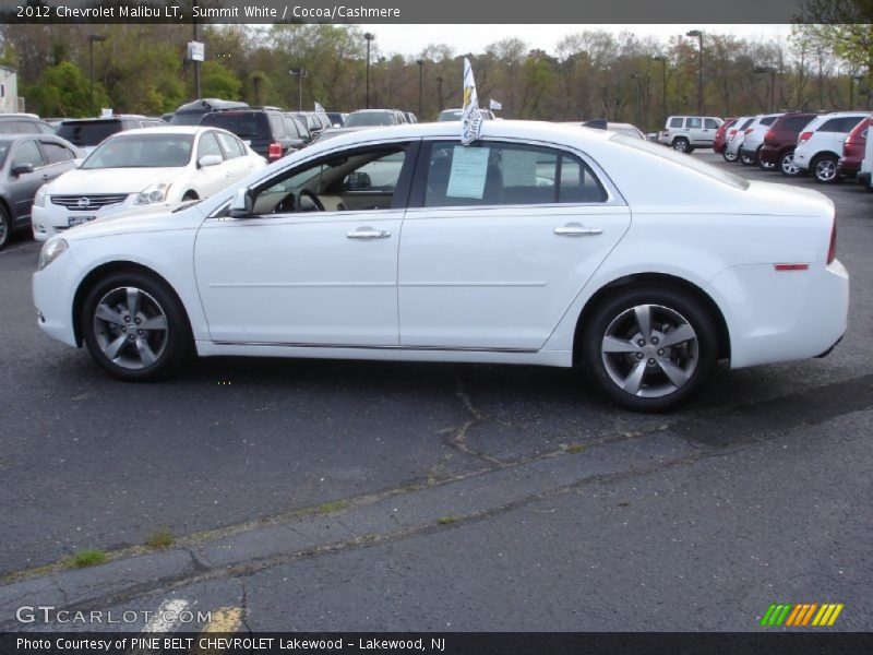 Summit White / Cocoa/Cashmere 2012 Chevrolet Malibu LT