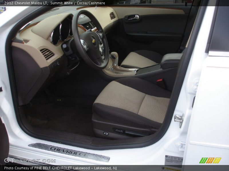 Summit White / Cocoa/Cashmere 2012 Chevrolet Malibu LT