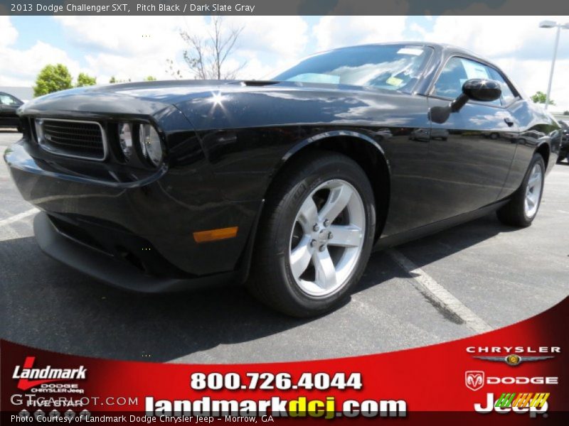 Pitch Black / Dark Slate Gray 2013 Dodge Challenger SXT