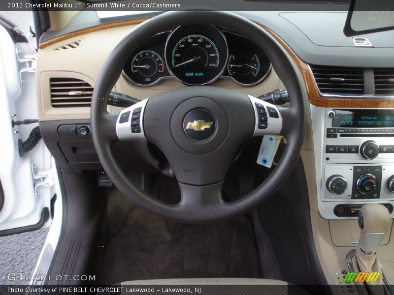 Summit White / Cocoa/Cashmere 2012 Chevrolet Malibu LT