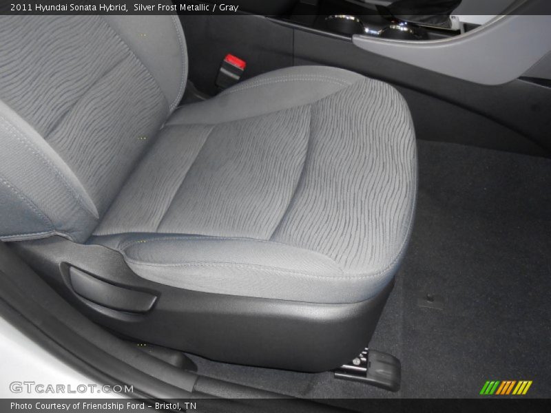 Silver Frost Metallic / Gray 2011 Hyundai Sonata Hybrid