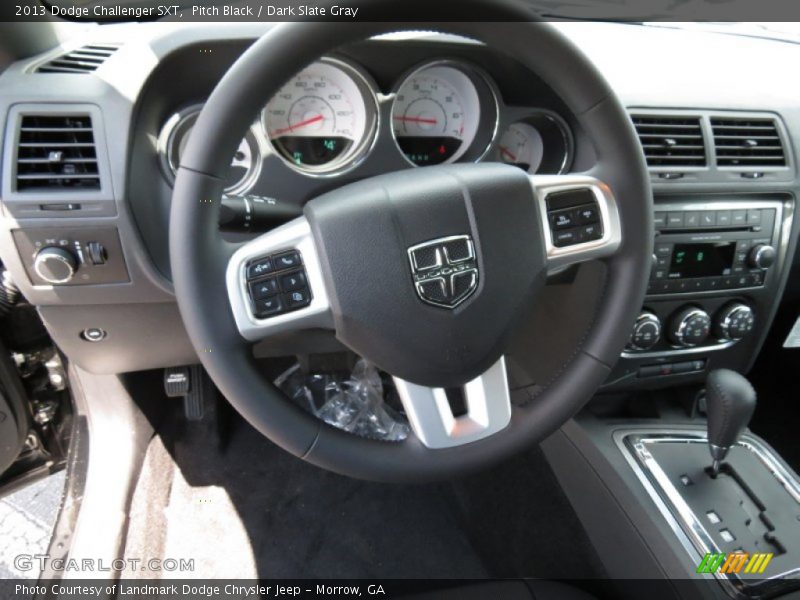 Pitch Black / Dark Slate Gray 2013 Dodge Challenger SXT
