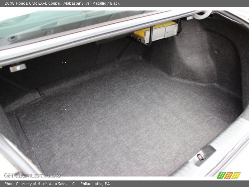 Alabaster Silver Metallic / Black 2008 Honda Civic EX-L Coupe