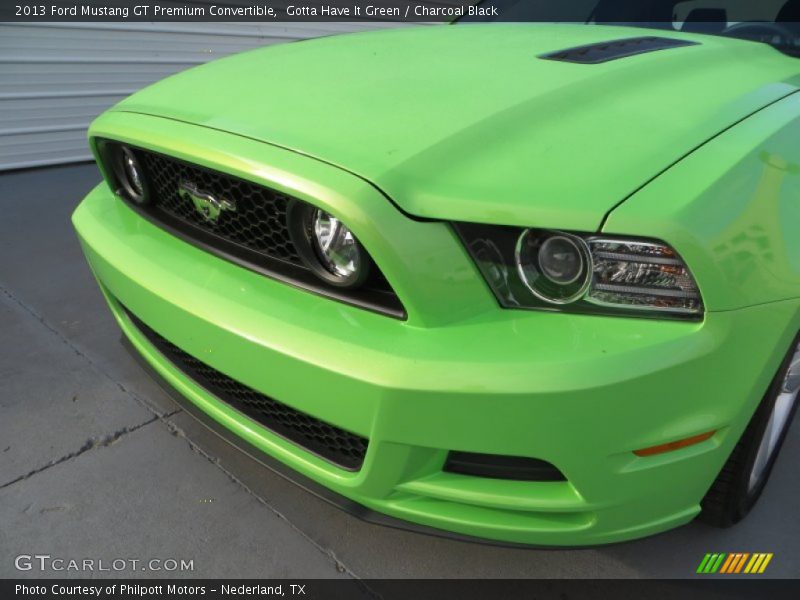 Gotta Have It Green / Charcoal Black 2013 Ford Mustang GT Premium Convertible